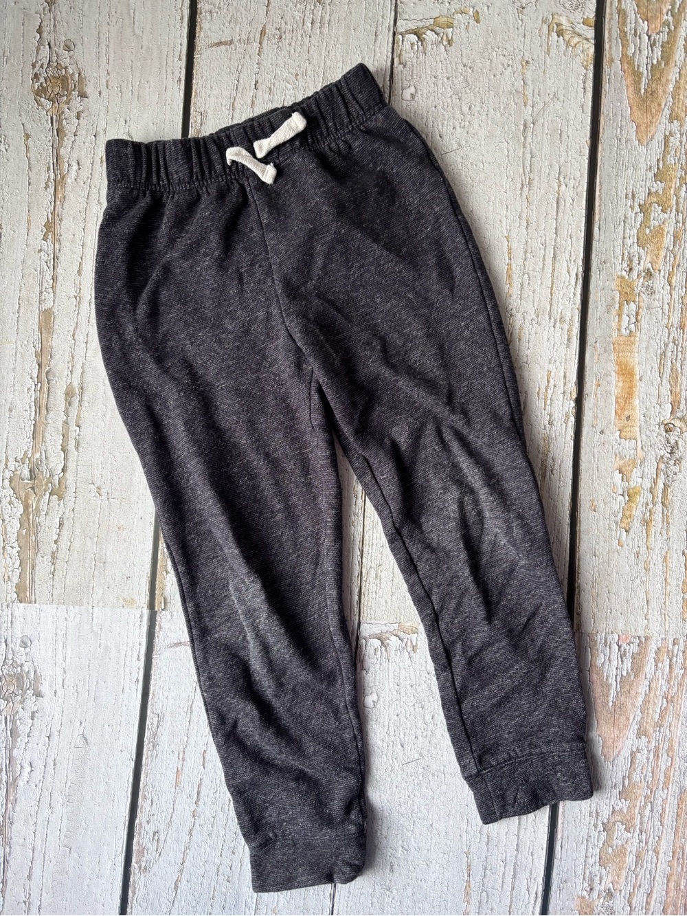 5/$25 The Children's Place Dark Charcoal Heather Jogger Pants with Drawstring